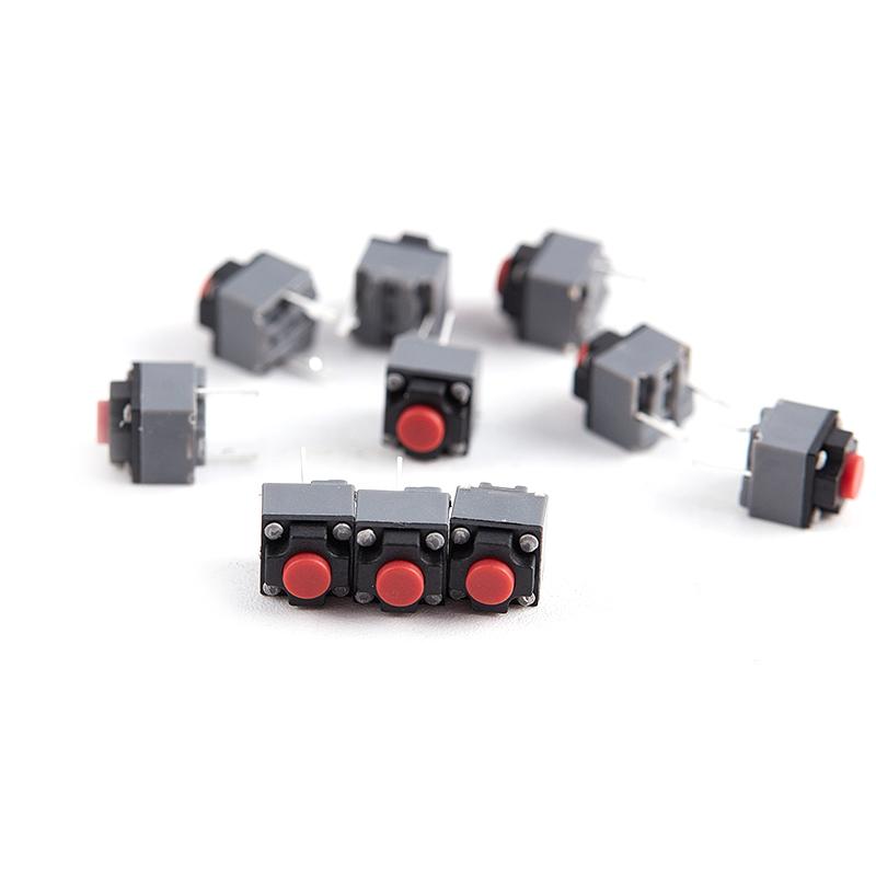 10Pcs Kailh 6x6x7.3mm Silent Micro Switch Mute Button For Wireless Mouse DIY Repair Low Noise Long Lifespan Easy Installation