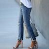 Women's Loose And Casual Trend Ripped Casual Fashion Straight Leg Jeans