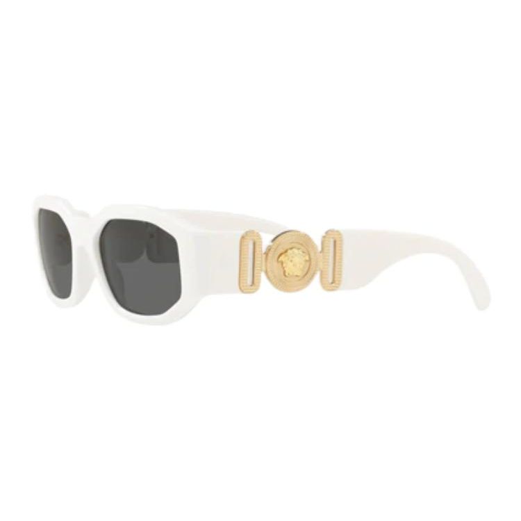 Versace Fashionable Elegant Gray Lens Rectangular Sunglasses Unisex sunglasses 0VE436140187