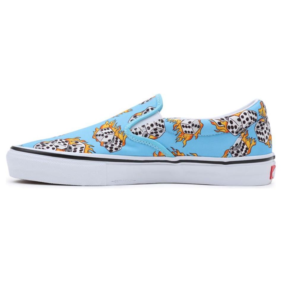 Vans Кроссовки унисекс Skate Slip-On Blue Flame Dice Synth-Blue VN0A5FCABM6
