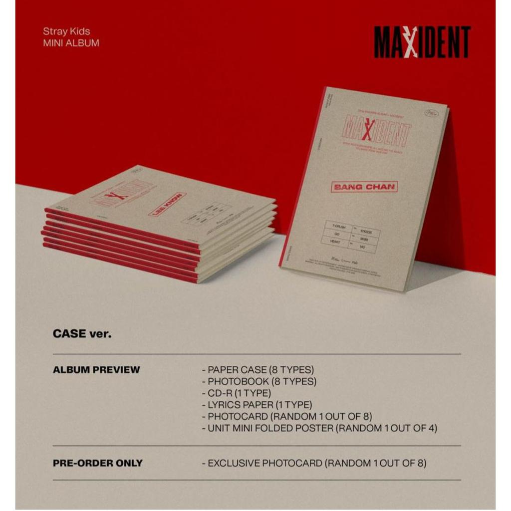 Stray Kids MAXIDENT Case Ver.