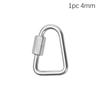 Climbing Equipment Keychain Snap Clip Triangle Carabiner Hanging Hook Kettle Buckle Chain