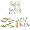 12 Pcs/Set Plastic Simulation Snake Lifelike Simulation Animal Model  Kids Gifts,Toys Games