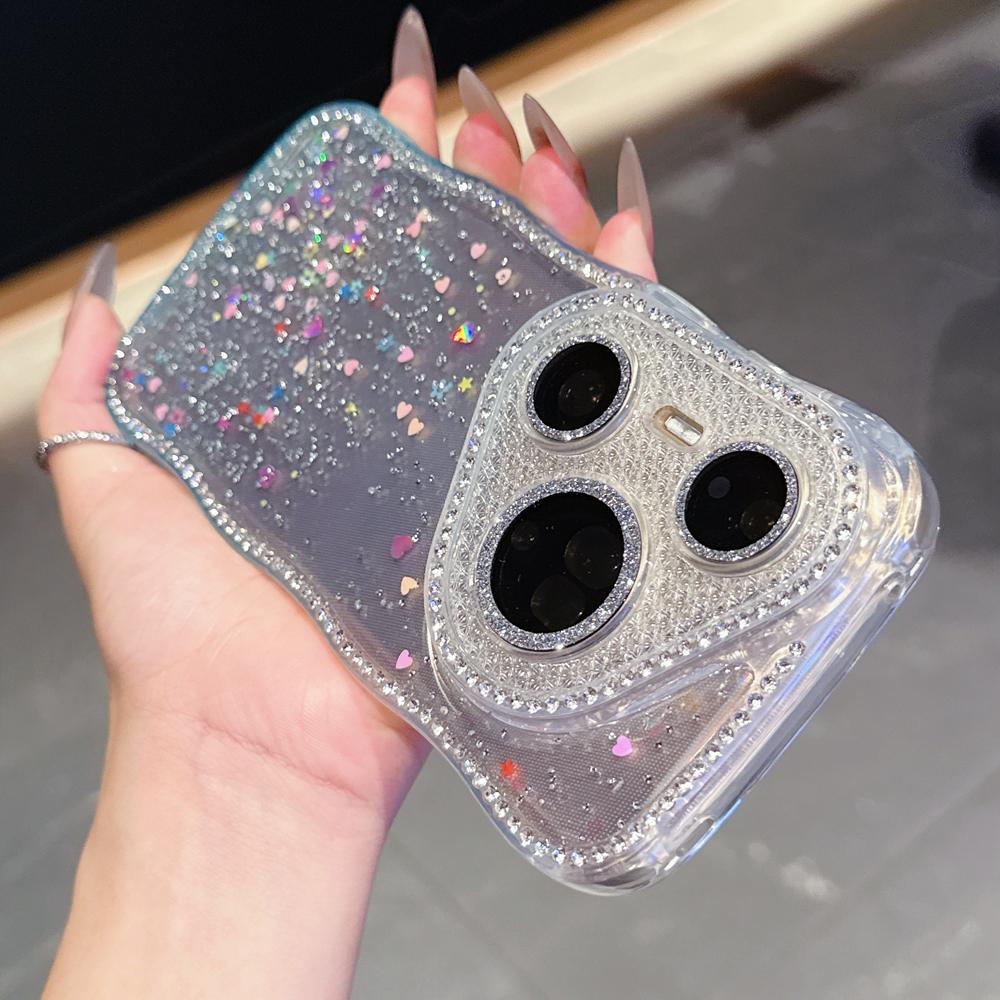 KEYSION Градиентный прозрачный чехол со стразами для Huawei Pura 70 80 Pro 70 Ultra, с защитой камеры, противоударная задняя крышка