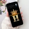 Для Google Pixel 9 Pro 9a Pixel9 Модный Новый Чехол для Телефона с Буквой-Короной Для Google Pixel 9 Pixel9a 9Pro Черные Силиконовые Мягкие Чехлы