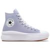 Converse Кеды на платформе Chuck Taylor All Star Move Модные Универсальные Высокие Канвасовые Кроссовки Женские Сиренево-Фиолетовые A08294C