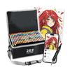 Illustration Marker Set with Free Thick Alcohol Professional Manga Adults 262-Color App, Pens, Use, Artist, Kids,