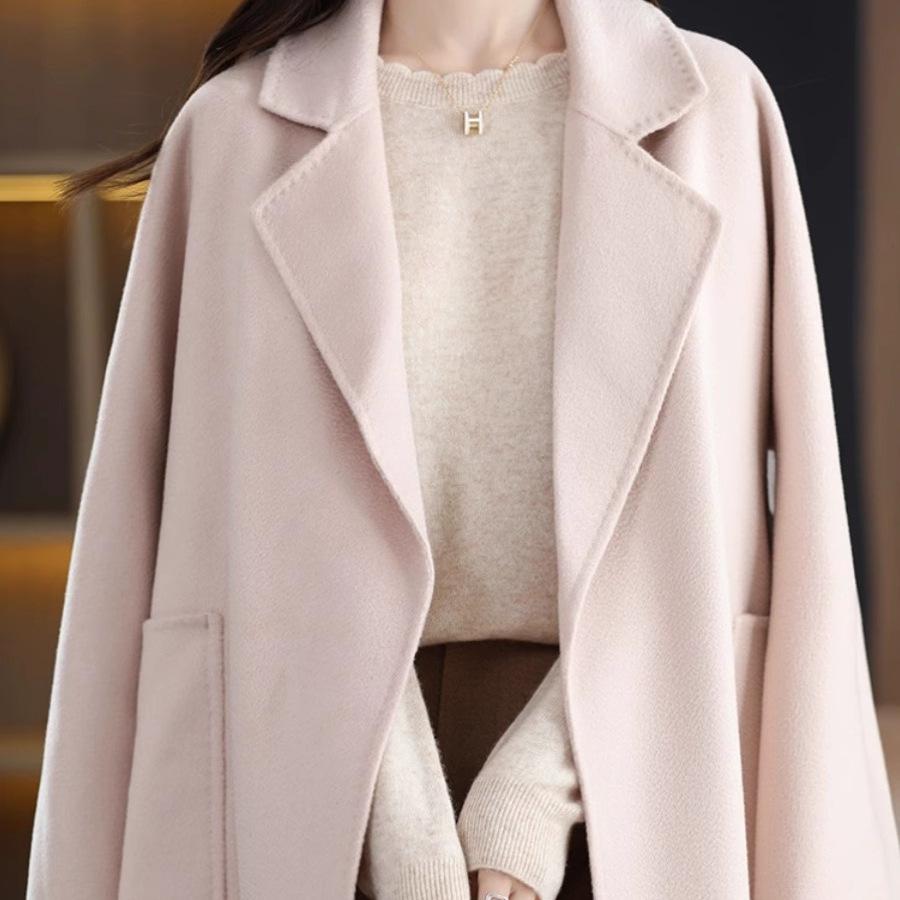 Женский повседневный кружевной свитер с круглым вырезом и длинными рукавами - мягкая вязка, коллекция осень/зима 2024 года