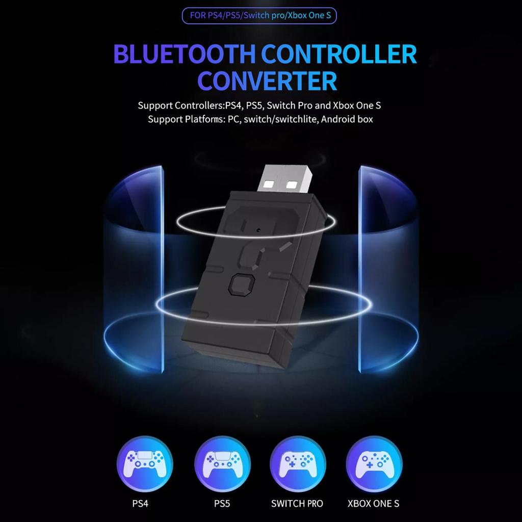 Адаптер контроллера для Windows PC для для для для One для Switch, Bluetooth Handle Converter Plug and Play