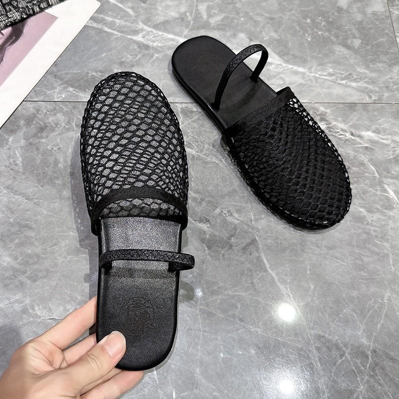 Летние сандалии с круглым носком на плоской подошве Water Diamond, пикантные туфли на плоской подошве для женщин