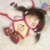 1 set Red Set 20cm Cotton Doll Clothes Tomato Skirt Plush Doll Clothes  Doll Accessories
