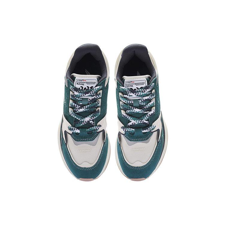 Li Ning 001 V2 Durable Reflective Rebound Low-Top Sports Casual Shoes Men Sneakers Green AGCS109-4