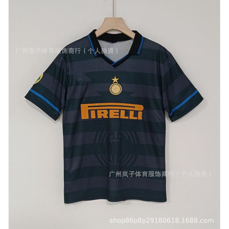 Vintage La Liga Santos, jersey Barcelona No. 10 Paris Portugal Inter Milan AC Brazil football jersey