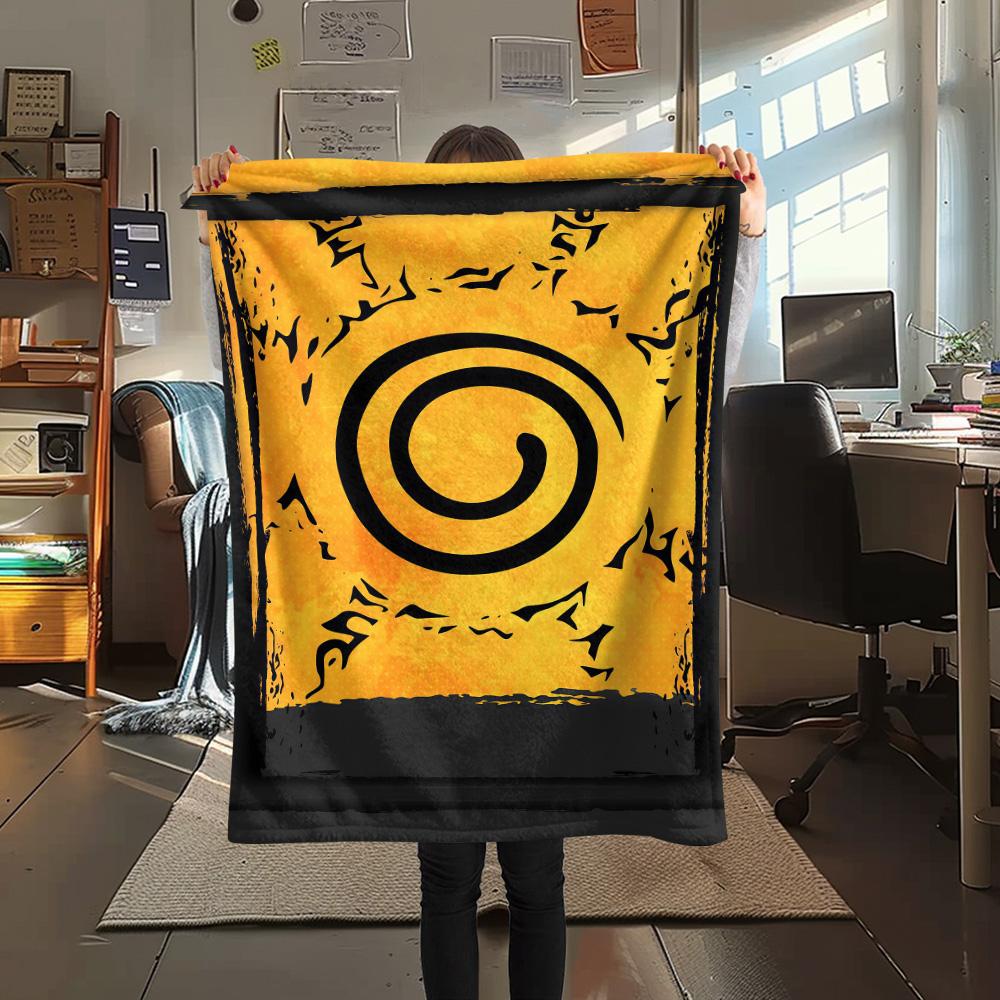 1PC Naruto Patterned Flannel Blanket Suitable For All Seasons For Home Decor Warmth And Comfort Gifts Holiday Present
