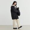 Elva' Island Women's Winter Mid-Length Wool Double-Faced Coat