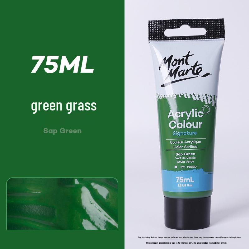 Montmartre 75ml Waterproof Non-Fading Acrylic Paint Set: Perfect for Children’s Textiles and Art Projects, Sunscreen Formula