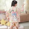 100% Cotton Girls Pajama Set Long Sleeve Thin Sleepwear Kids 8-14 Years