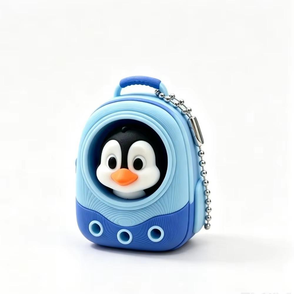 Cute Fidget Keychain 3D Printed Pendant Decoration Mini Pet Backpack Click toy Children