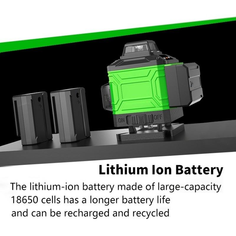 Профессиональный лазерный уровень с зелеными линиями для помещений/улицы 8/12/16 линий Высокоточный автоматический самовыравнивающийся измерительный инструмент