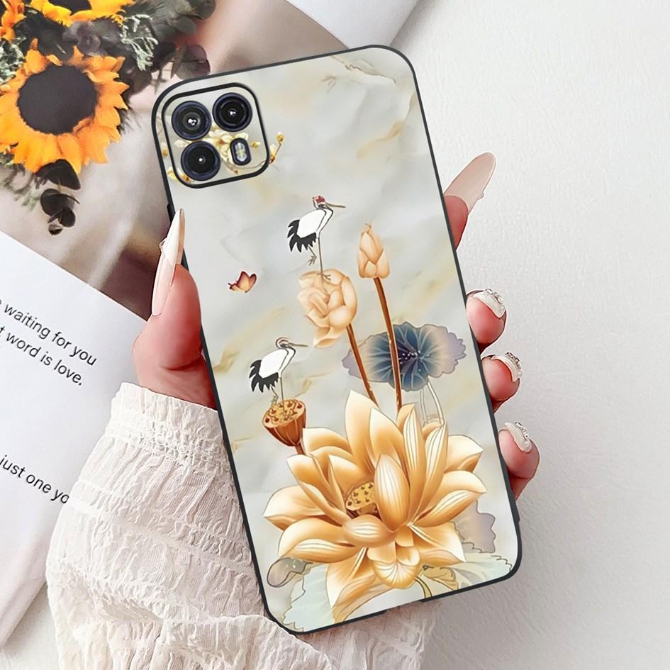 Чехол для Motorola Moto G50 XT2137-1 XT2137-2 Чехол Милый Кот Цветок Мультфильм ТПУ Задняя Крышка Для Motorola Moto G50 5G XT2149-1 Capa