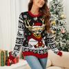 Женская мода рождественский вязаный свитер с изображением лося
