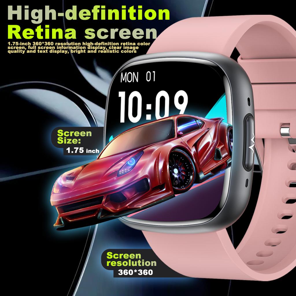 2025 Smart Watch Blood Pressure Health Monitoring ECG HRV Bluetooth Call SOS Men Women Sport Fitness Tracker Blood Oxygen Watch