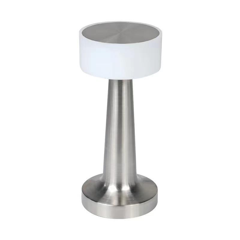Настольная лампа в стиле ретро, ​​металлический сенсорный декор для бара, журнального столика, украшения ресторана, светильник для стола, светодиодный перезаряжаемый ночник для спальни