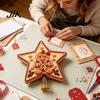 Сверкающая Рождественская Елка Декор DIY Верхушка Звезда Набор с Искусственным Жемчугом и Стразами Материалы, Санта Снеговик Олень Пружинная Основа Вершина Ангел Узор