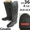 Кожаные сапоги для верховой езды Cavallo черные размер 36 23.023.5см(ИСПОЛЬЗОВАЛ)