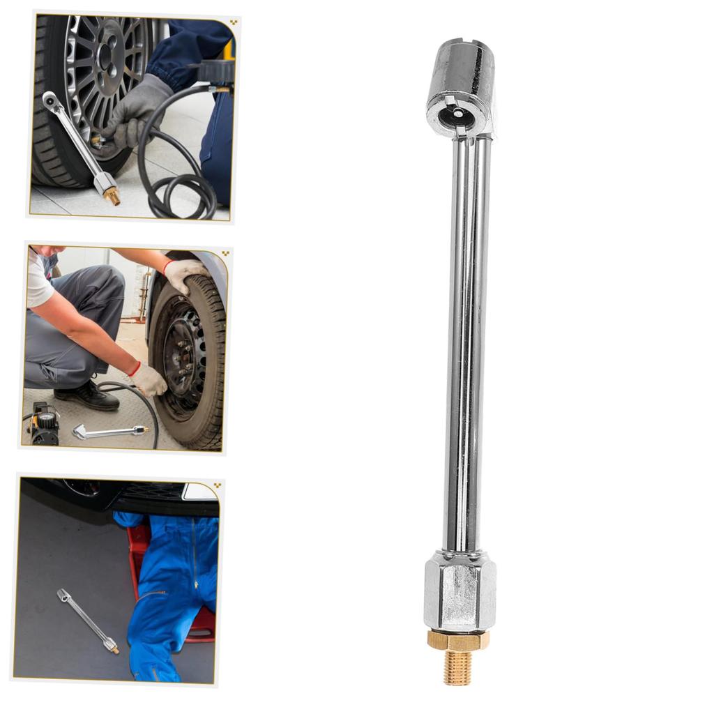 HAWILLOSCH Inflatable Nozzle Accessories Air Chuck Quick Connect Straight Air Chuck Tire Filler Tire