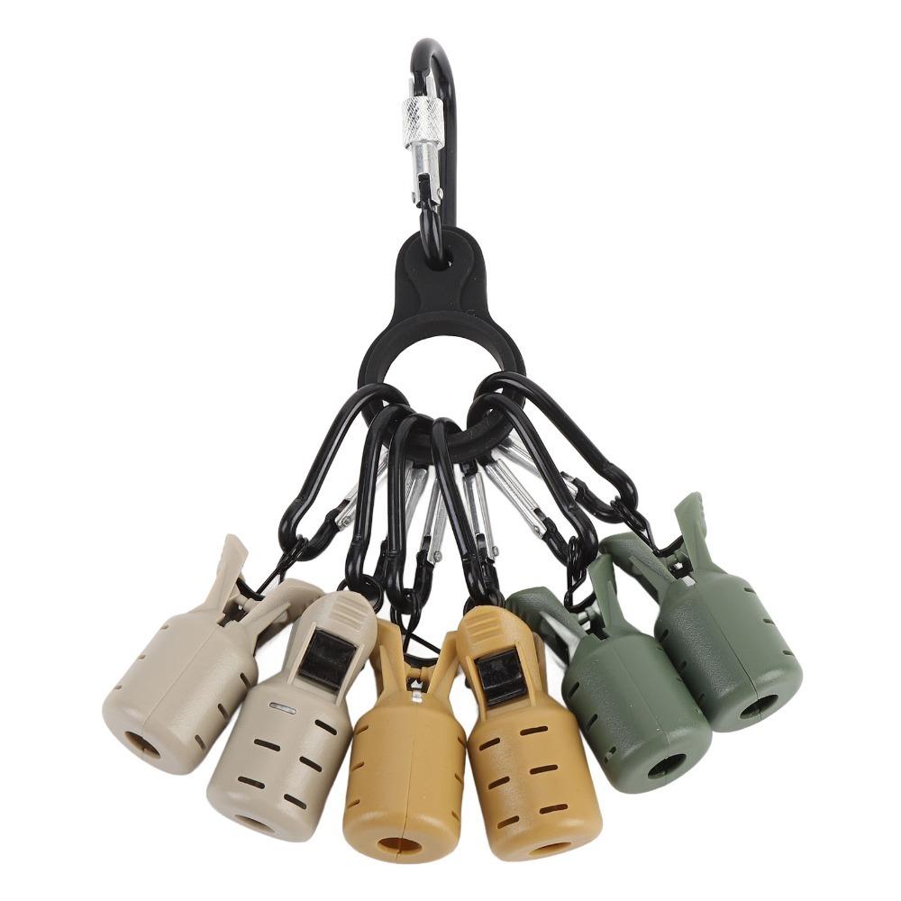 6PCS Easy Clip Squid Jig Hook Protector with Carabiner Squid Jig Bait Protector  Sea Fishing