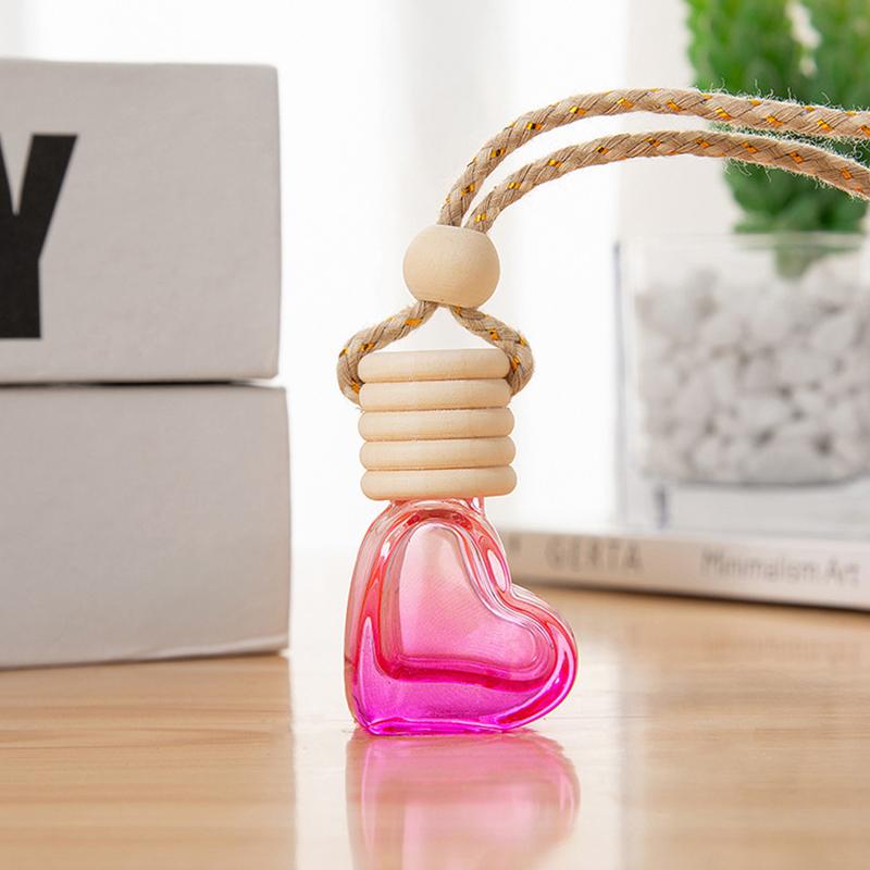 Perfume Bottle Ornament Hanging Empty Bottle Essential Oil Diffuser Fragrance Air Freshener Scent Car Interior Accessory