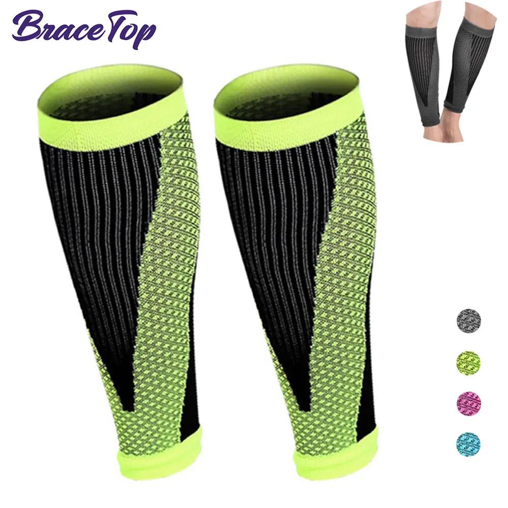 1 Pair Leg Calf Sleeves, Football Shin Guard Protector Soccer Anti-Crash Leg Calf Sleeve Compression Cycling Running Leg Warmers
