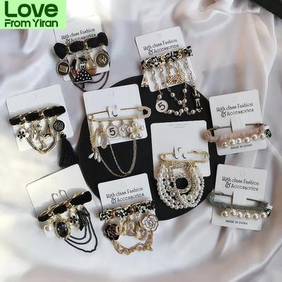 Ретро-брендовый дизайн женские броши значки значок пальто металл винтажная звезда пчела кружево жемчуг ручная работа серия брошь