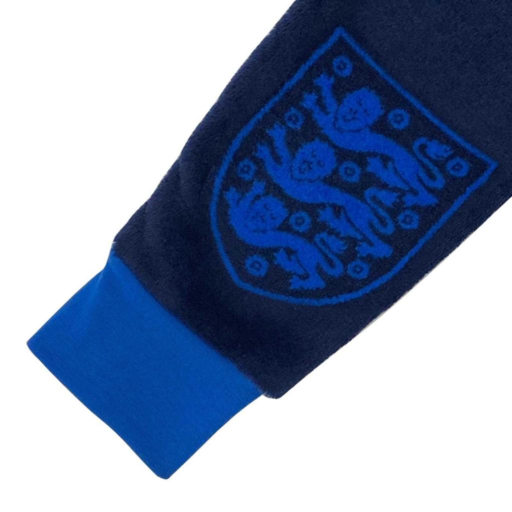 England Childrens/Kids Crest Fleece All-Over Print All-In-One Nightwear