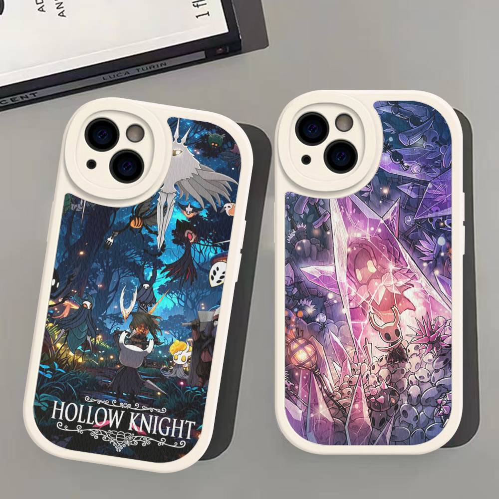 Мультяшный чехол для телефона Hollow Knight из твердой кожи для iPhone 14 13 16 Mini 15 14 11 12 Pro Max Plus Fundas