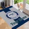 Custom Name Seattle Seahawks Crystal Velvet Floor Rug Personalized Text Soft Carpet Home Decor