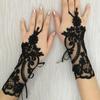 Women Wedding Fingerless Gloves Lace White Black High Quality Wedding Gloves Mittens Accessories Girls Party Sexy Gloves Guantes