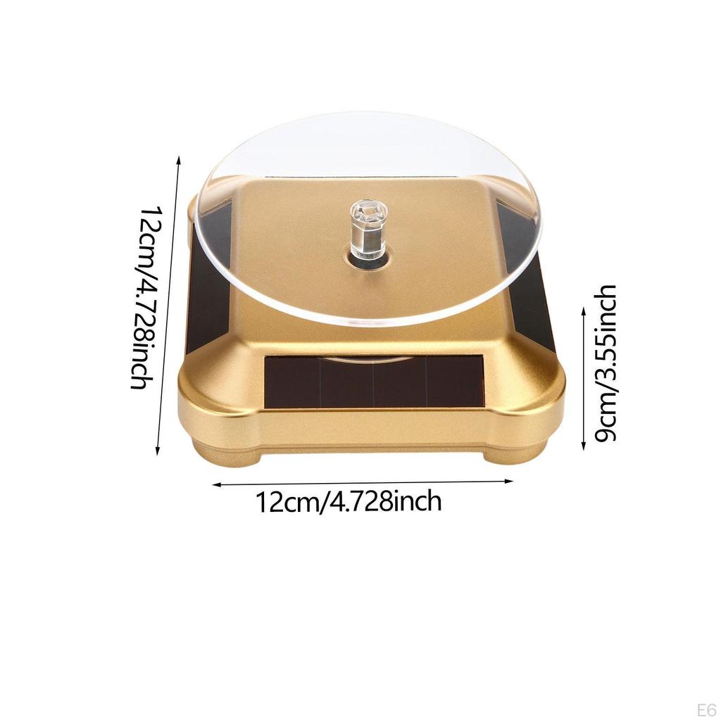 Вращающийся на 360° стенд для ювелирных изделий, многоцелевой, работающий на солнечной энергии