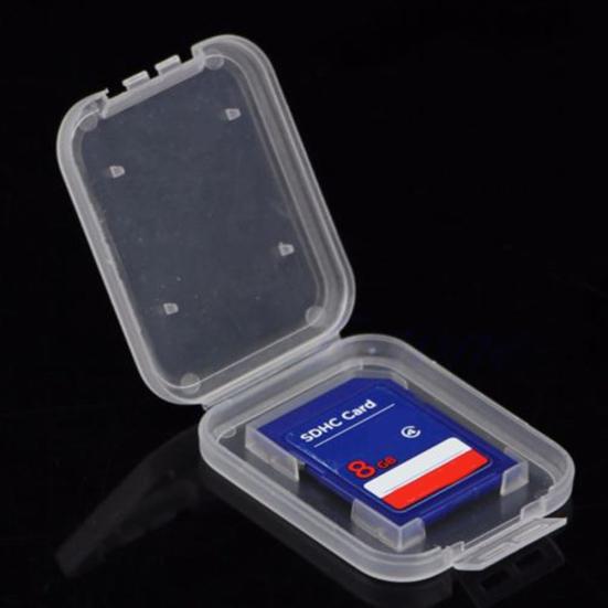 10 шт./комплект Прозрачный бокс для хранения SD SDHC карт памяти Защитный чехол Держатель