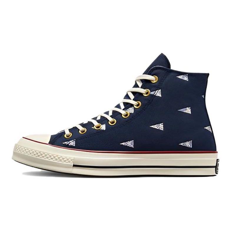Converse Кроссовки Chuck 70 High Nautical Flag Unisex, синие, темно-синие, ультрафиолетовые A04965C