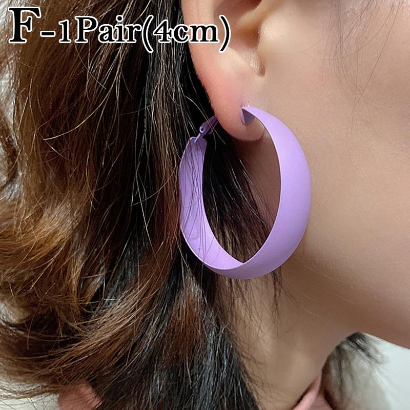 1 пара модных женских серег ярких цветов в форме круга, женские украшения, подарок для вечеринки, женские аксессуары