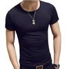 Slim Fit T-Shirt for Men Short Sleeve V Neck T-Shirt Casual Summer Classic Basic Tee Top