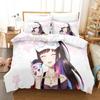 Комплект постельного белья Hana Yomeguri Single Twin Full Queen King Size Bed Set Adult Kid Bedroom Duvetcover Sets Kawaii Anime Bed Sheet Set