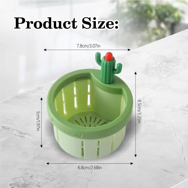 Фильтр для слива кухонной раковины Cactus Фильтр для слива кухонной раковины Cactus Пресс-автоматическая корзина для слива Многофункциональные аксессуары для дома