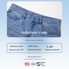 Navigare Men's Cooling Antibacterial Washed Straight-Leg Cropped Denim Jeans