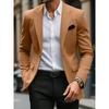 Spot Men's Suit Jacket Made of Polyester Fiber for Business Leisure Digital Printing Fake Pocket Fashionable for Autumn and Winter