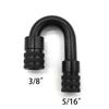 E85 Flex Fuel Ethanol Sensor And Female And Male 3/8" 5/16" Quick Release Fitting Aluminum Hose End Adapter Universal Black