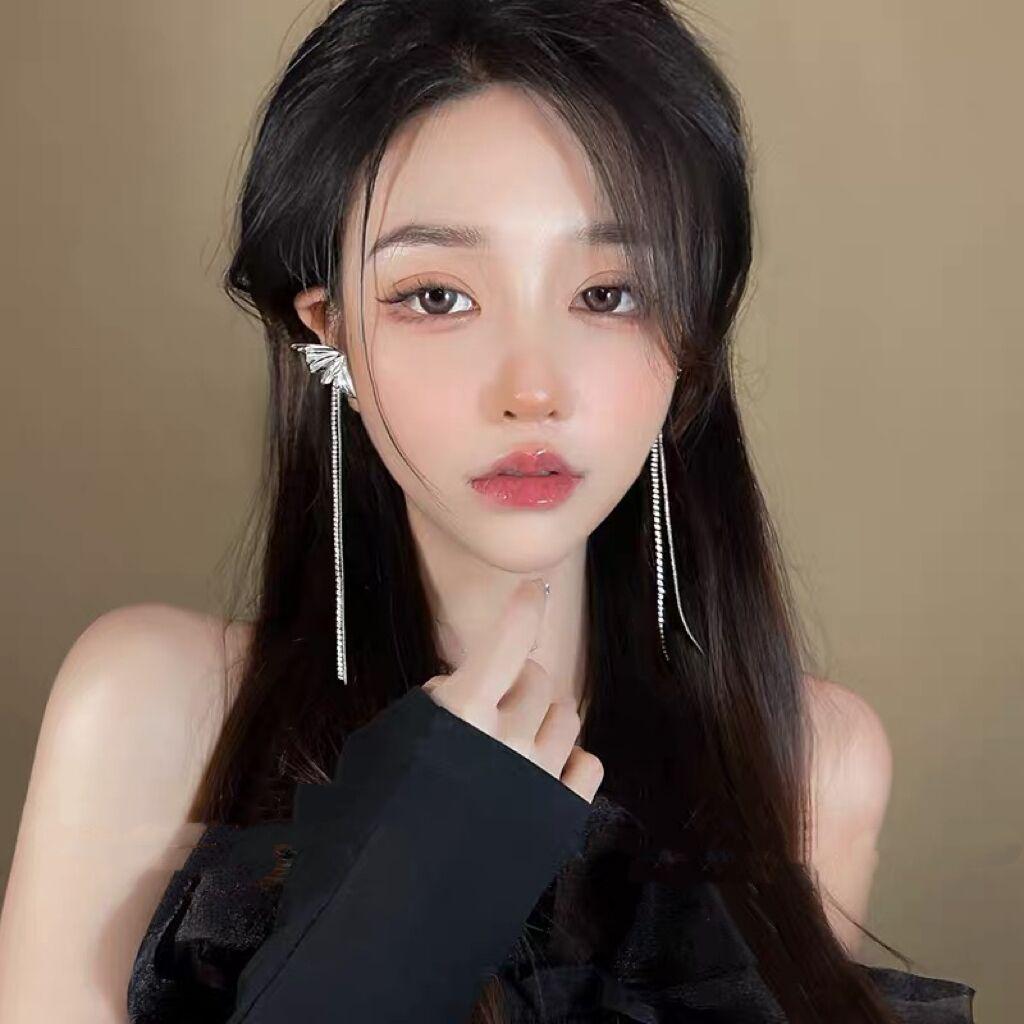 Супер Фея~ Эльфийские серьги, Клипсы для ушей, Нишевый дизайн, Клипсы для ушей, Легкая роскошная кисточка-бабочка, Продвинутое чувство, Без проколов ушей, Подвеска для ушей