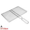 Barbecue Basket Stainless Steel Detachable Folding Square Grill For Roasting Fish Shrimp And Kabob Vegetables On The Stove